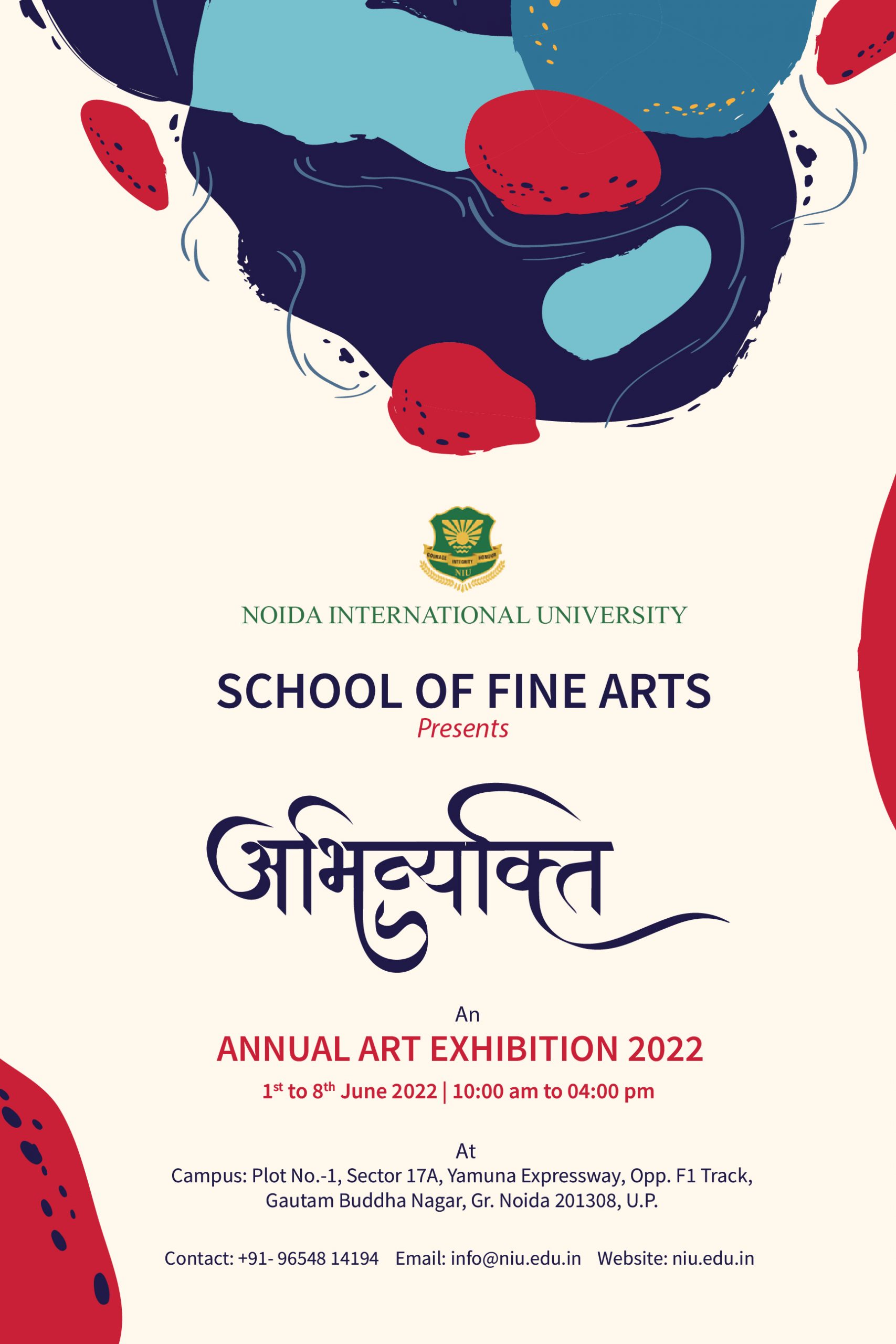 Abhivyakti - Annual Art Exhibition 2021-22 - Noida International University