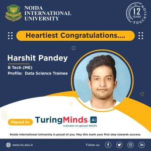 Placed Student E-poster for Harshit Pandey