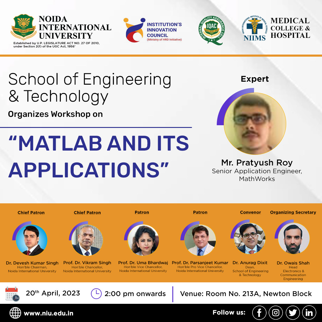 Matlab and its applications - Noida International University