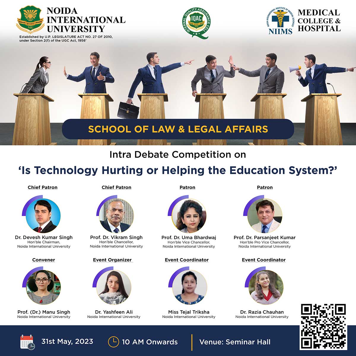 Intra Debate Competition on ‘Is Technology Hurting or Helping the